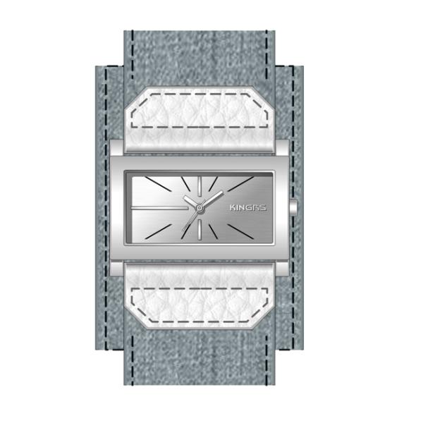 Rectangle Unisex Woman's Wrist Watch , 2 Layer Dial Fashionable Watches For Women