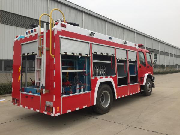 2000kg Capacity Foam Fire Truck for Effective Firefighting 14900kg Shipping Mass