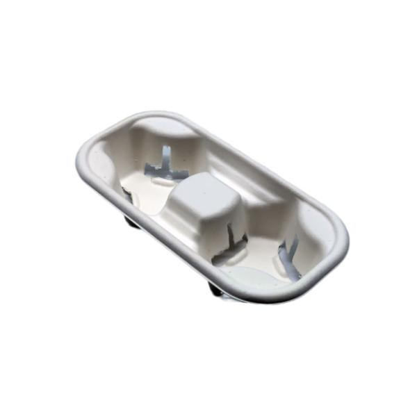 Biodegradable 13,5 грамма поднос несущей кофейной чашки 2 чашек