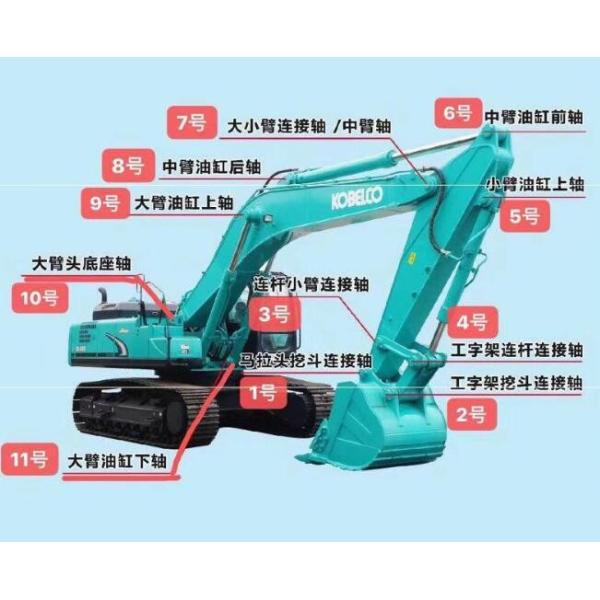 45mm Excavator Boom Pins And Bushings With Phosphating