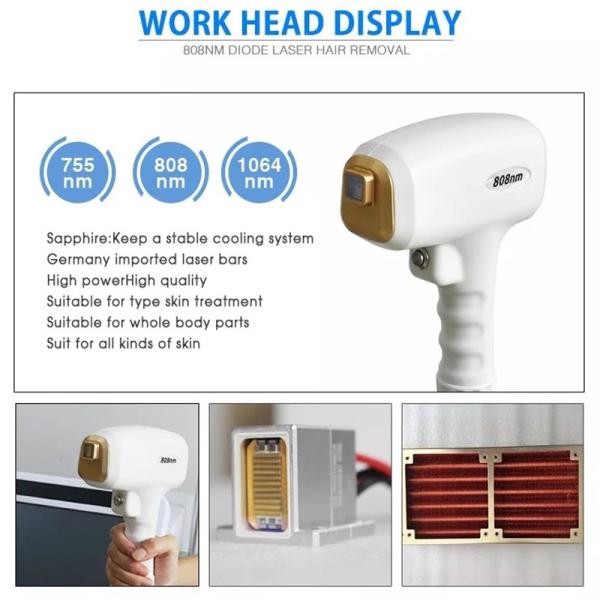 регулируемая машина лазера диода ИМПа ульс 808nm для удаления волос