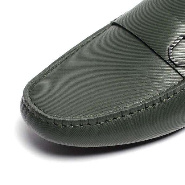 Euro 44size Men's Genuine Leather Moccasin Loafers Rubber Outsole