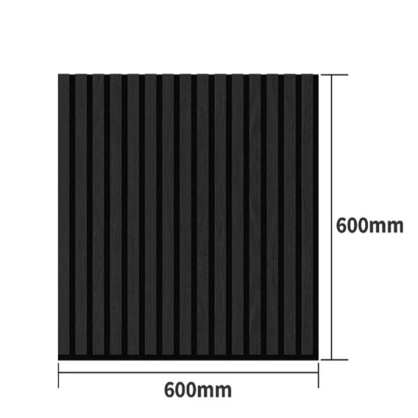 Lightweight MDF Polyester Fiber Wood Slat Wall Panels For Acoustic Control