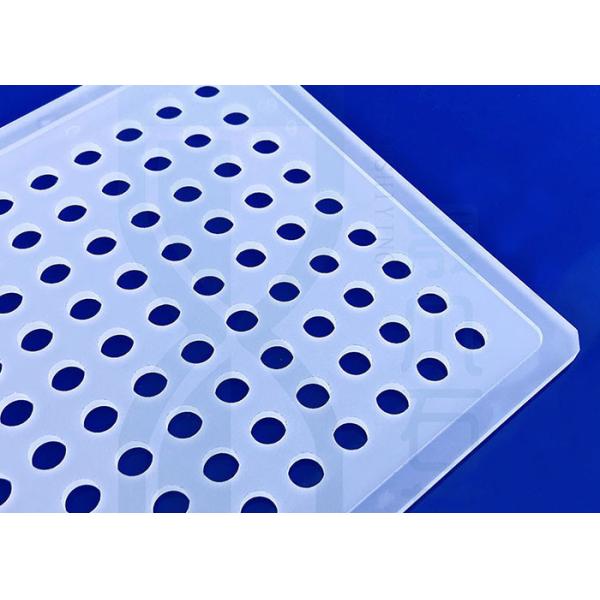 Optical Silica Fused Large Frosted Sio2 Quartz Disc Plate With Hole