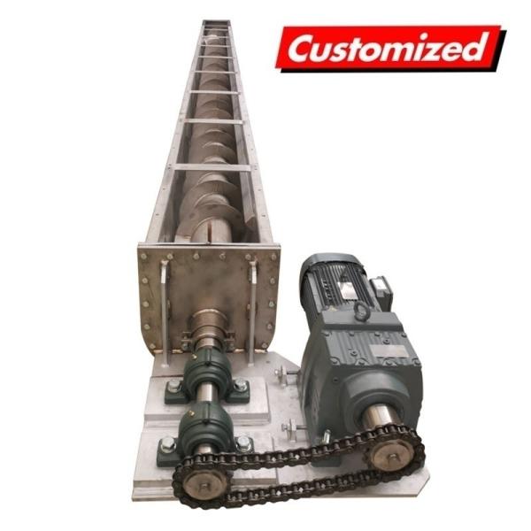 Stainless Steel Heat Resistant U Shaped Screw Auger Conveyor with Customized