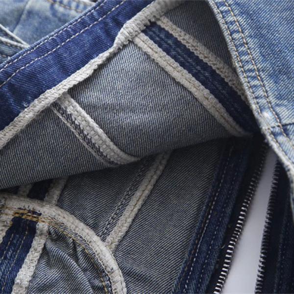 Голубые женщины джинсовой ткани безрукавные верхние части танка застегивают на молнию краткость обтирают лоно