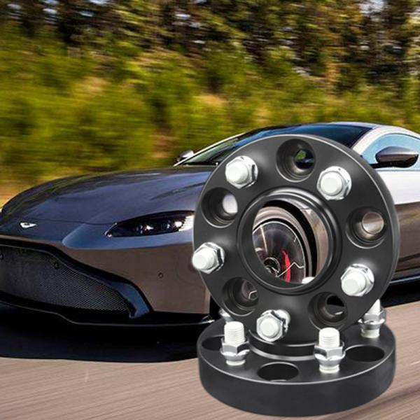 25mm Forged Aluminum Hub-centric Wheel Spacers Anodize Black for FORD Mustang 2016 Version