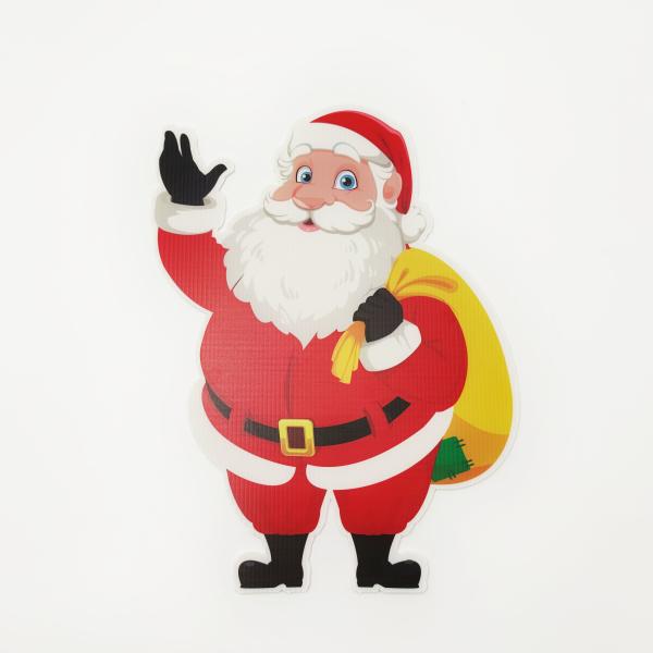 0.118'' Corrugated Plastic Christmas Decorations Waterproof