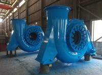 2 M3/s Taxa de fluxo de entrada Turbina hidráulica Francis com caixa espiral de aço carbono Q345