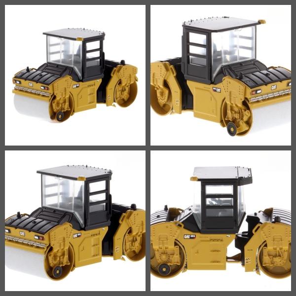 Modelo de rodillo vibratorio DM CB-13 a escala 1:64, modelo fundido a presión 85631, juguete de camión de ingeniería en miniatura