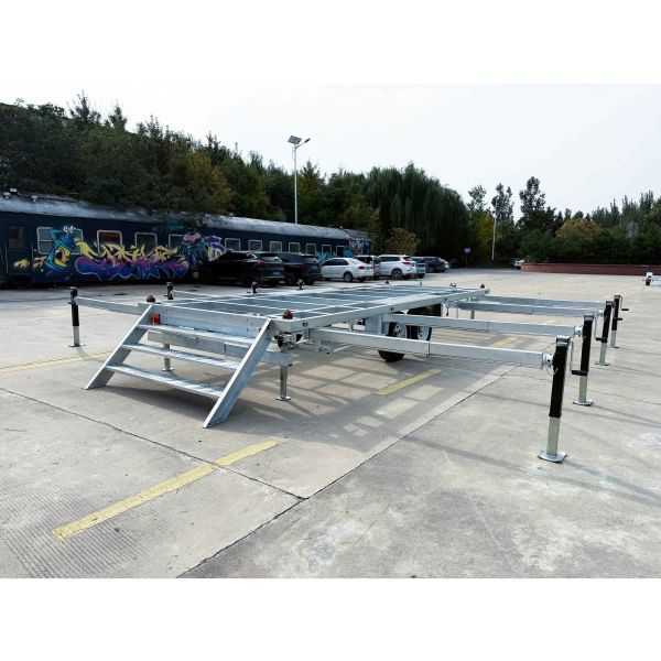 Remorques de Tiny House Squelette Robustes Galvanisées à Chaud Argent