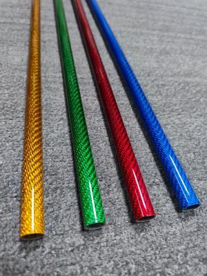 Round Colorful High Modulus Carbon Fiber Roll Wrapped Tubes