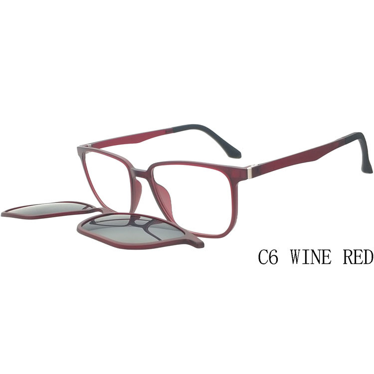 Квадрат рамки Eyewear TR90 стекел Ultem UV400 Солнца магнитный оптически