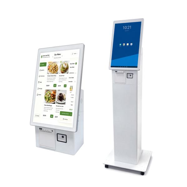 21.5 Inch Screen Size Custom Kiosk Design Self Ordering Kiosk Supporting Android Windows or LINUX OS