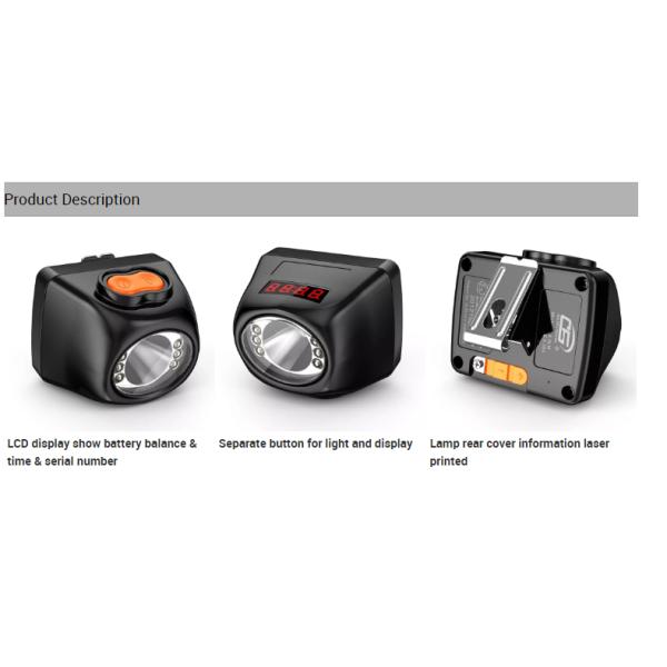 La luz subterránea inalámbrica de la capilla de la batería de aluminio llevó la lámpara de la explotación minera del minero