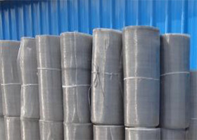 Silver 18x16 Aluminium Woven Mesh , Window Screen Material Rolls