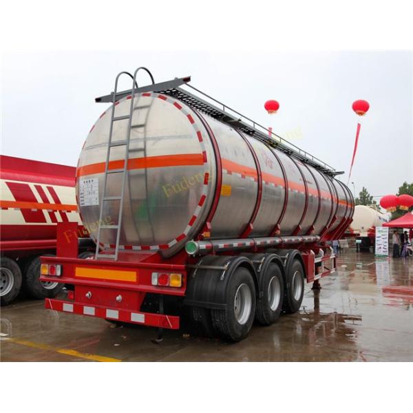 47000 L Stainless Steel Tanker Trailers Single Compartment 12000*2500*4000mm