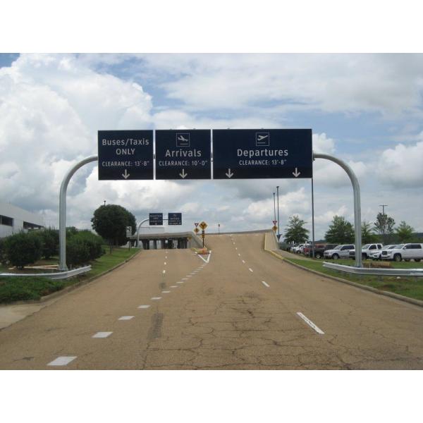 Steel Overhead Monotube Span Truss Span Overhead Sign Structures Support Highways