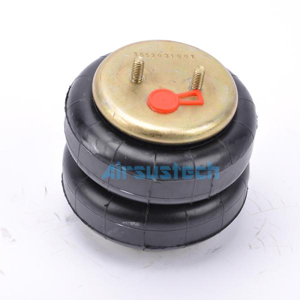 Contitech FD 200-25 717 Double Convoluted Air Spring 81mm Offset Air Fittings For Coal Mills