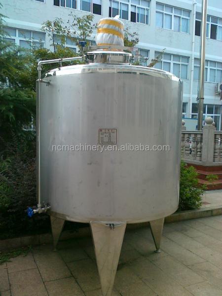 Milk Processing Electric Stainless Steel Buffer Tank with Cooling Jacket and Mixing Paddle