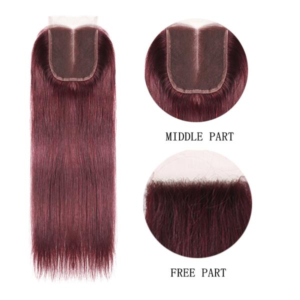 99J Color 100% Real Human Hair Omber Hair Extensions For Ladys CE BV SGS