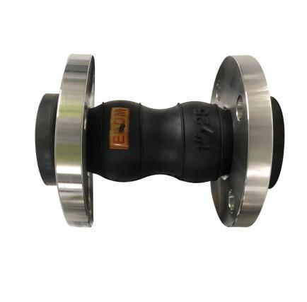 EN1092 Pn16 Oil Resistant NBR Dn25 Double Sphere Expansion Joint Flanged