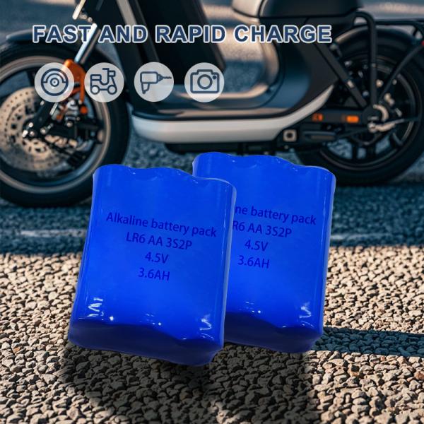 4.5V AA LR6 Алкальная батарея 2600mah Одобрение REACH Батарея сухого типа