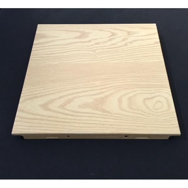 Polyester Powder Coated Wooden Decorated Ceiling Tiles 300x300 Or 600x600mm