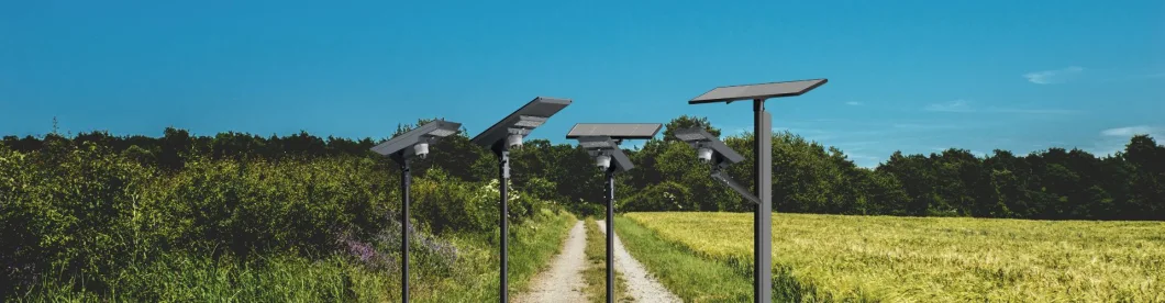 IP66 Внешний светодиодный солнечный уличный фонарь COB SMD интегрированный наружный парковочный фонарь