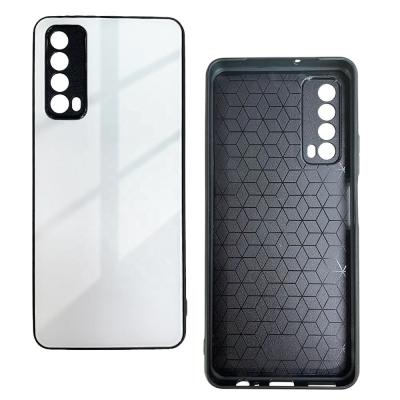 Casque téléphonique en verre de sublimation 2D pour Huawei Y7A Couverture arrière pour téléphone pour impression par sublimation