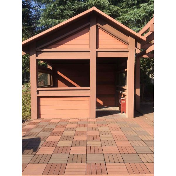Interlocking WPC Floor Tiles for Patio, Bug Proof, Durable Finish, 10 Year Guarantee