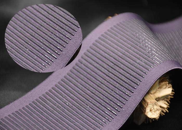 Напечатанное 3D подняло нашивки силикона эластичный диапазон Webbing не смещает для одежды