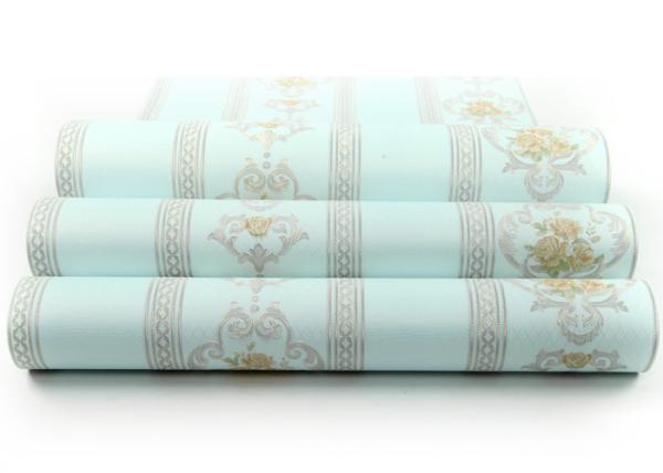 0.53*10M Soundproof Country Style Wallpaper For Home Decoration , Flower Wall Covering