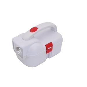 Mini Portable First Aid Kit Workplace National Flashlight Torch Survival White