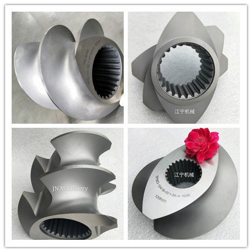 Вакуумное тушение пеллет для закусок Двойные винтовые экструдерные части для продуктах питания