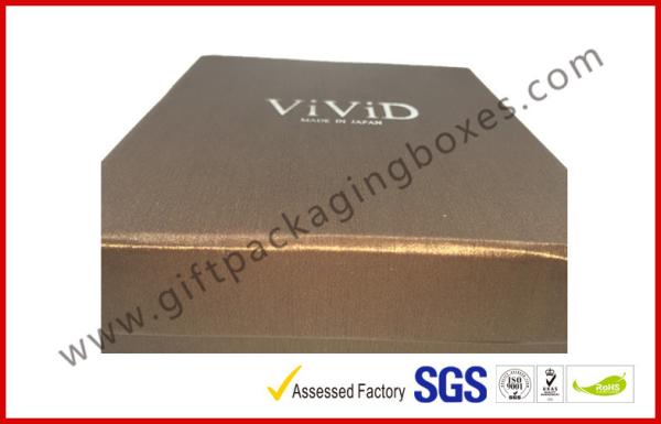Embossed Apparel Gift Boxes Paper Wrapping Box Silver Logo Moisture Proof
