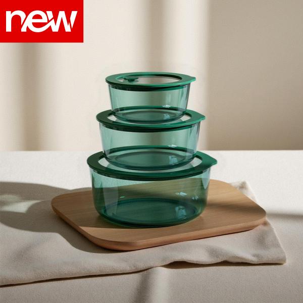 Stylish Teal Glass Containers Oven Safe Microwavable Glass Containers