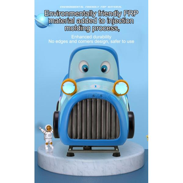 New Square Park Little Blue Train Small Amusement Equipment Battery Car