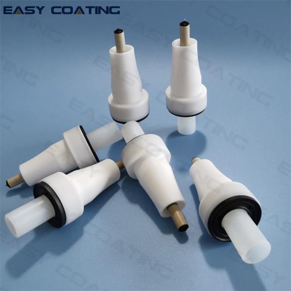 Electrostatic manual and automatic powder gun round nozzles set complete  PTFE material 1008150