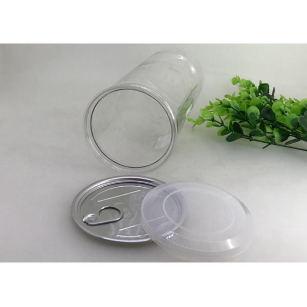 1000 Ml Aluminium Lid Clear Plastic Easy Open Jar Thin Long Tube For Seaweed