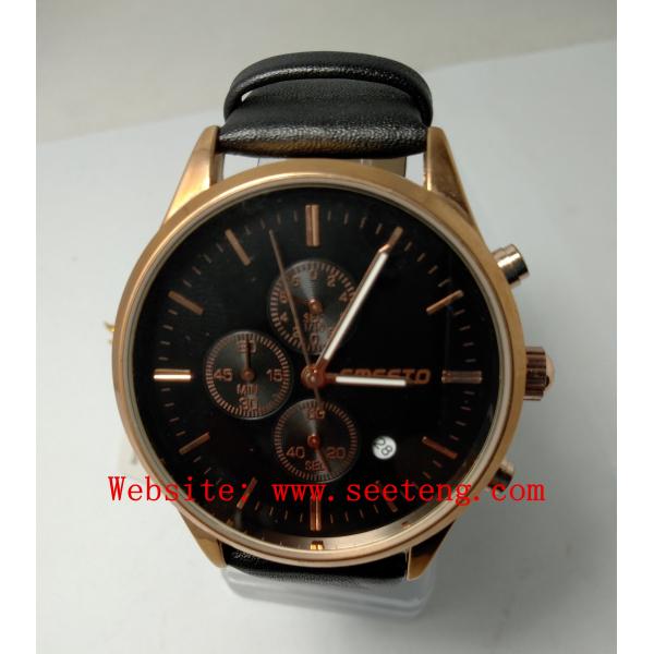 NEW!JAPAN MOVT QUARTZ WATCH STAINLESS STEEL BACK MEN WATCH WITH CAKENDAR
