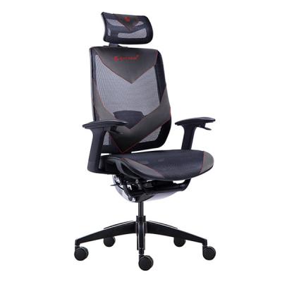 65mm PU Castor Swivel Gaming Chairs Ergonomic Office Seating With Lumbar Support