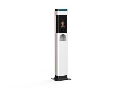 Non Contact Temperature Monitoring Kiosk Hand Disinfection Face Recognition All In One