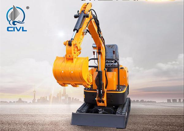 Mini 8.6kw Engine Excavator / 1 Ton Crawler Tailless Excavator Orchard Micro Agricultural