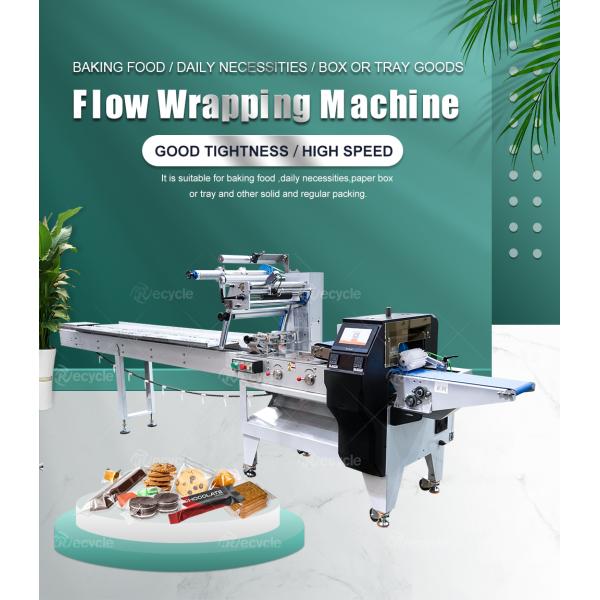 Back Sealing HFFS Flow Wrapping Machine for Instant Noodles Bread and Biscuit Packing