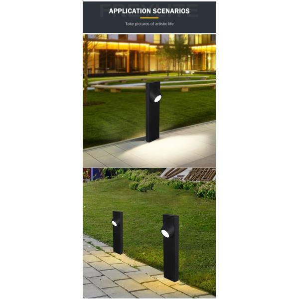 Прочная на открытом воздухе лужайка освещает температуру литого алюминия расквартировывая 8В -20℃~50℃ работая