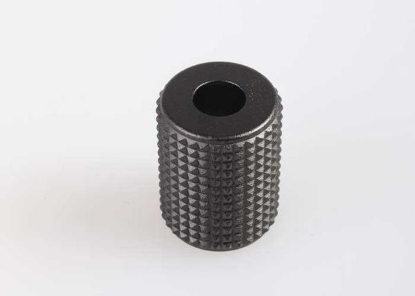 Black Anodized Aluminium Turned Parts / Precision Turned Components Diamond Knurling Screw