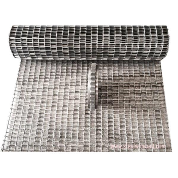 High Grade Stainless Steel Wire Belt , Flat Wire Conveyor Belt  Honeycomb Metal