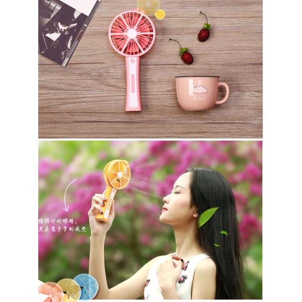 Lemon mini fan,rechargeable usb plastic portable mini electric hand fan