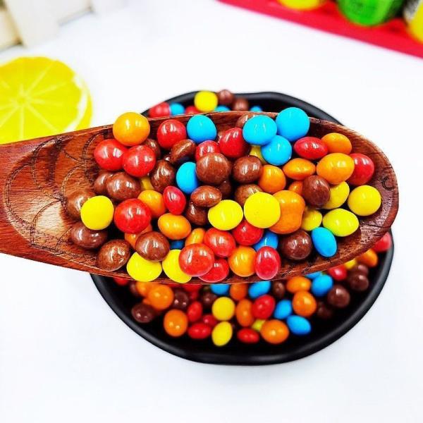 Custom Milk Chocolate Beans Halal Colorful Crisp Sugar Coated For Children